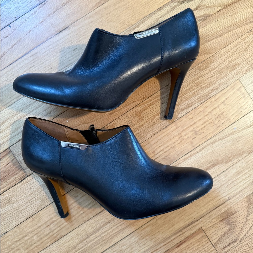 Coach Black Leather Bootie
